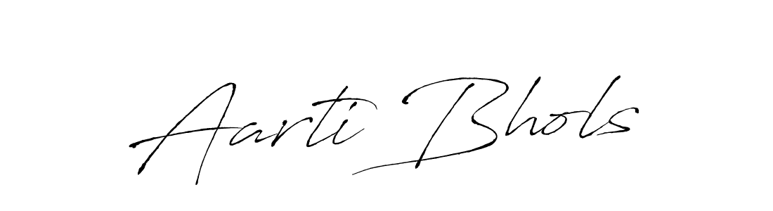 Design your own signature with our free online signature maker. With this signature software, you can create a handwritten (Antro_Vectra) signature for name Aarti Bhols. Aarti Bhols signature style 6 images and pictures png