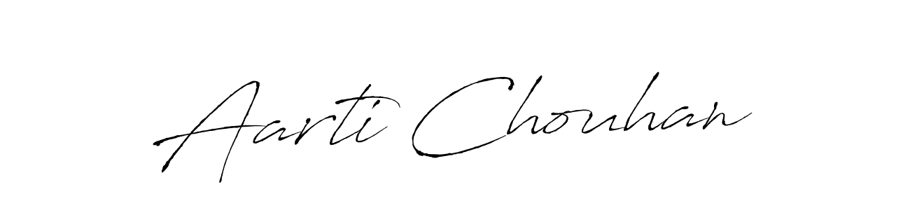 Make a beautiful signature design for name Aarti Chouhan. With this signature (Antro_Vectra) style, you can create a handwritten signature for free. Aarti Chouhan signature style 6 images and pictures png