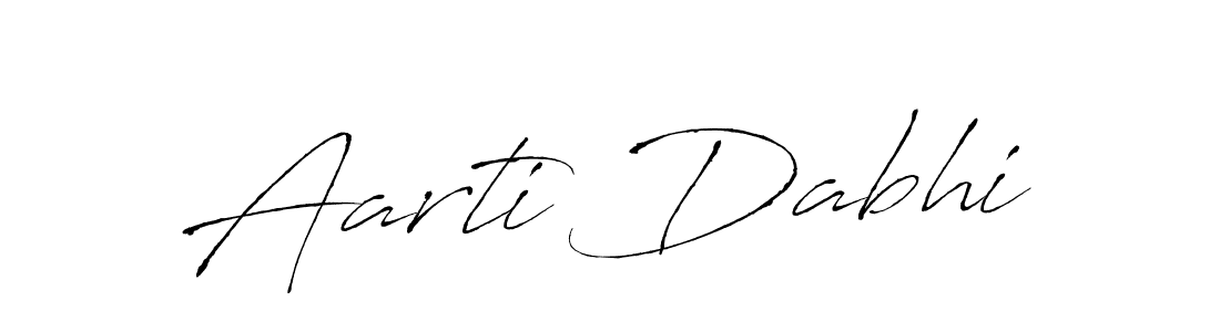 Create a beautiful signature design for name Aarti Dabhi. With this signature (Antro_Vectra) fonts, you can make a handwritten signature for free. Aarti Dabhi signature style 6 images and pictures png