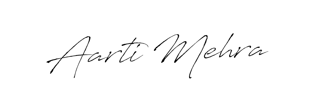 Design your own signature with our free online signature maker. With this signature software, you can create a handwritten (Antro_Vectra) signature for name Aarti Mehra. Aarti Mehra signature style 6 images and pictures png