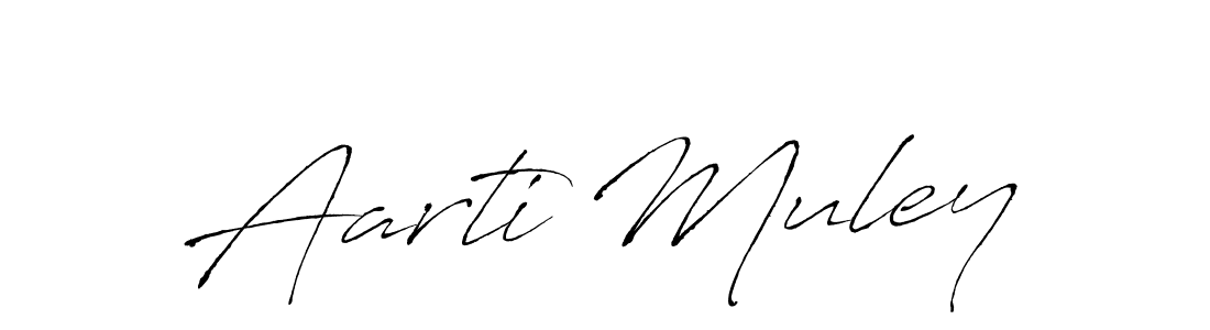 Design your own signature with our free online signature maker. With this signature software, you can create a handwritten (Antro_Vectra) signature for name Aarti Muley. Aarti Muley signature style 6 images and pictures png