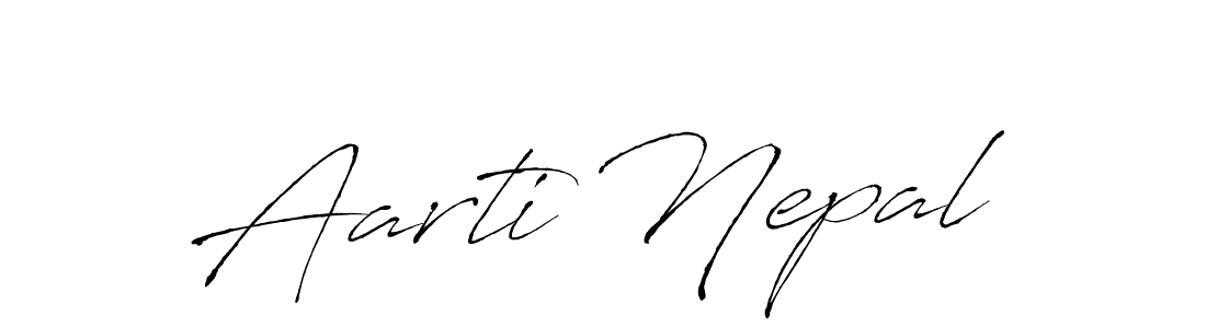 Antro_Vectra is a professional signature style that is perfect for those who want to add a touch of class to their signature. It is also a great choice for those who want to make their signature more unique. Get Aarti Nepal name to fancy signature for free. Aarti Nepal signature style 6 images and pictures png