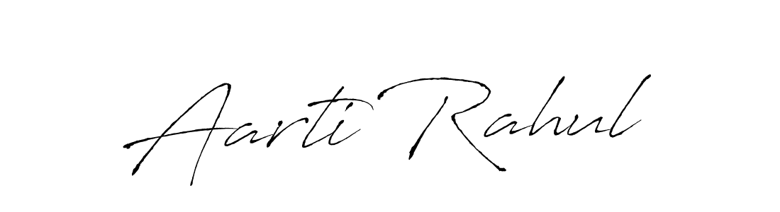 Design your own signature with our free online signature maker. With this signature software, you can create a handwritten (Antro_Vectra) signature for name Aarti Rahul. Aarti Rahul signature style 6 images and pictures png