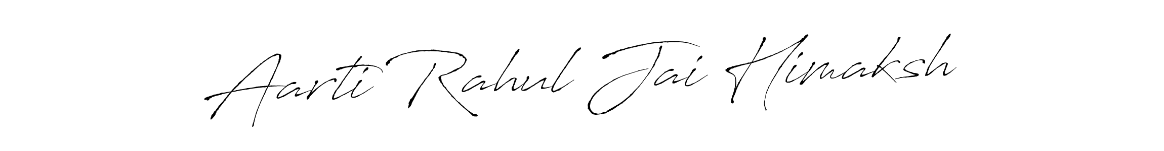 The best way (Antro_Vectra) to make a short signature is to pick only two or three words in your name. The name Aarti Rahul Jai Himaksh include a total of six letters. For converting this name. Aarti Rahul Jai Himaksh signature style 6 images and pictures png
