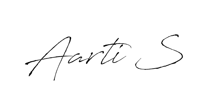 How to make Aarti S signature? Antro_Vectra is a professional autograph style. Create handwritten signature for Aarti S name. Aarti S signature style 6 images and pictures png