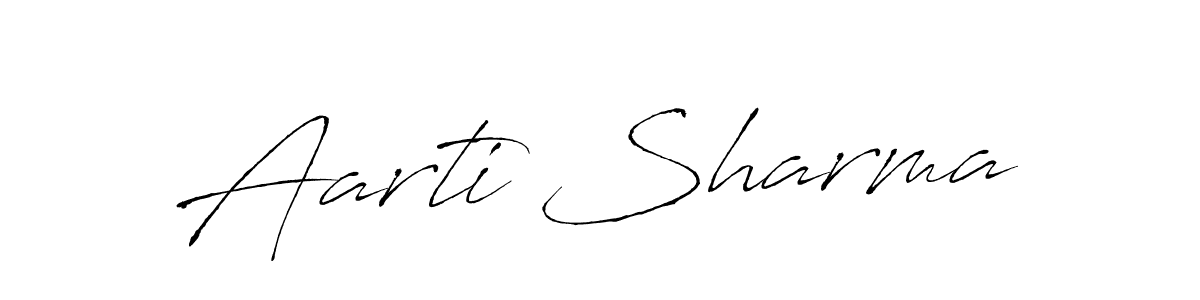 How to make Aarti Sharma signature? Antro_Vectra is a professional autograph style. Create handwritten signature for Aarti Sharma name. Aarti Sharma signature style 6 images and pictures png