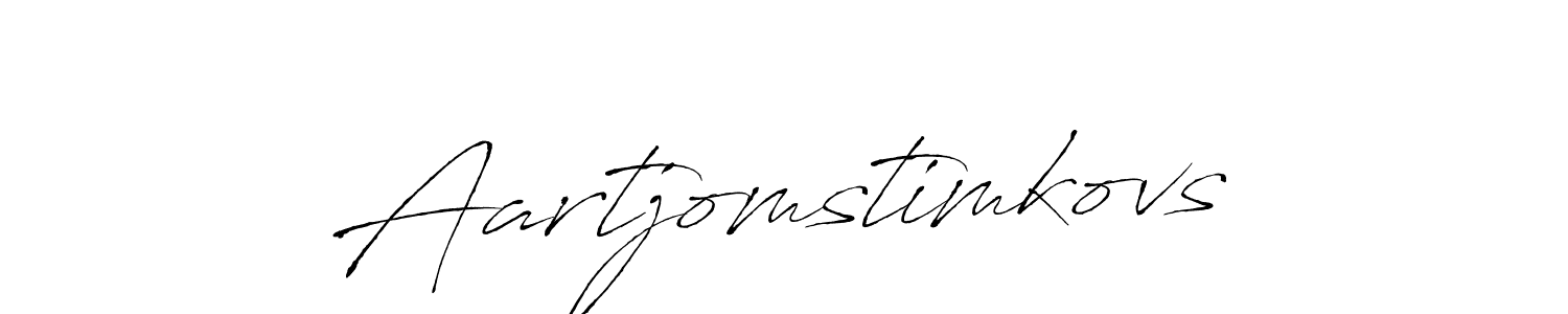 Make a beautiful signature design for name Aartjomstimkovs. With this signature (Antro_Vectra) style, you can create a handwritten signature for free. Aartjomstimkovs signature style 6 images and pictures png