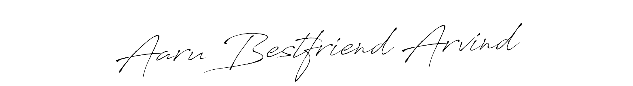 Make a beautiful signature design for name Aaru Bestfriend Arvind. With this signature (Antro_Vectra) style, you can create a handwritten signature for free. Aaru Bestfriend Arvind signature style 6 images and pictures png