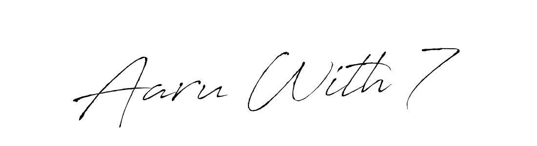 Similarly Antro_Vectra is the best handwritten signature design. Signature creator online .You can use it as an online autograph creator for name Aaru With 7. Aaru With 7 signature style 6 images and pictures png