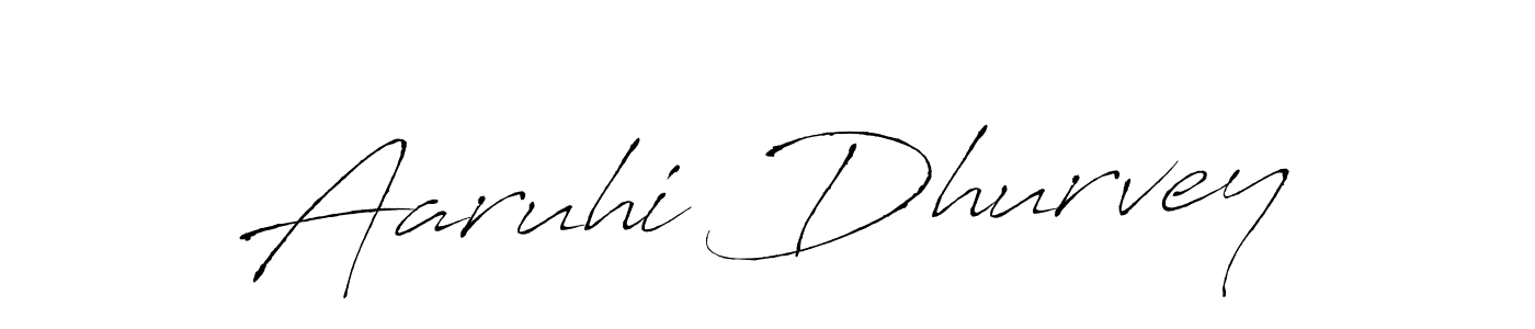 Create a beautiful signature design for name Aaruhi Dhurvey. With this signature (Antro_Vectra) fonts, you can make a handwritten signature for free. Aaruhi Dhurvey signature style 6 images and pictures png