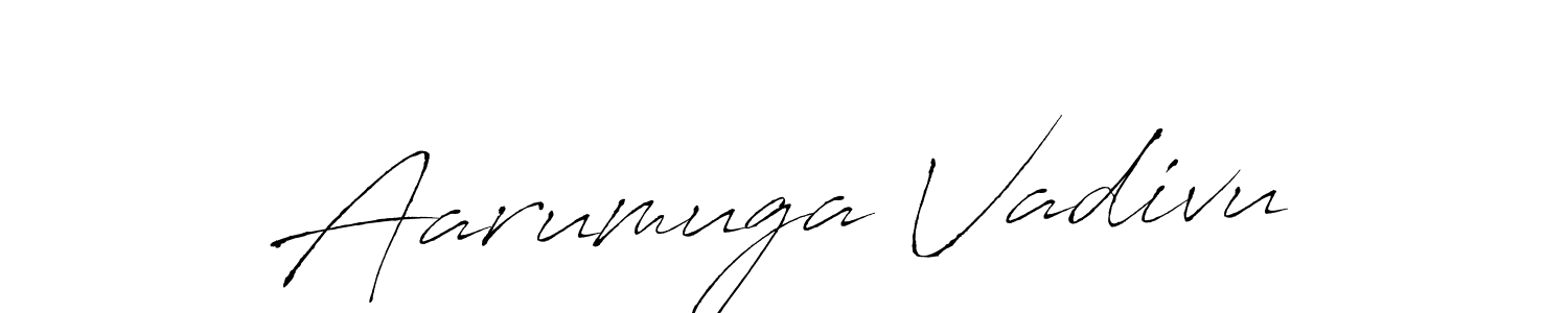 if you are searching for the best signature style for your name Aarumuga Vadivu. so please give up your signature search. here we have designed multiple signature styles  using Antro_Vectra. Aarumuga Vadivu signature style 6 images and pictures png