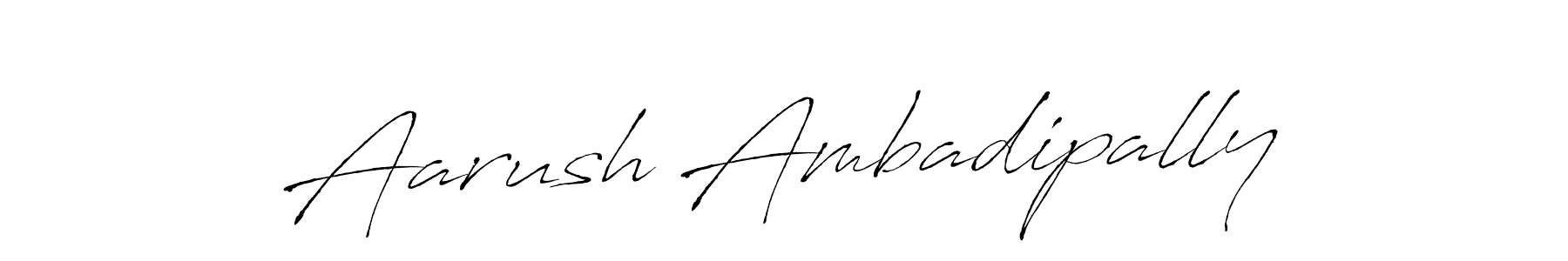 Create a beautiful signature design for name Aarush Ambadipally. With this signature (Antro_Vectra) fonts, you can make a handwritten signature for free. Aarush Ambadipally signature style 6 images and pictures png