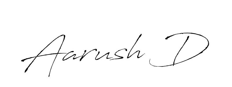 Use a signature maker to create a handwritten signature online. With this signature software, you can design (Antro_Vectra) your own signature for name Aarush D. Aarush D signature style 6 images and pictures png