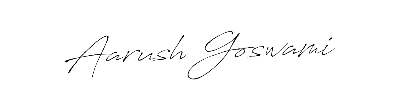 Design your own signature with our free online signature maker. With this signature software, you can create a handwritten (Antro_Vectra) signature for name Aarush Goswami. Aarush Goswami signature style 6 images and pictures png