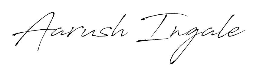 Use a signature maker to create a handwritten signature online. With this signature software, you can design (Antro_Vectra) your own signature for name Aarush Ingale. Aarush Ingale signature style 6 images and pictures png