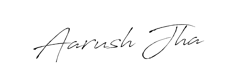 Aarush Jha stylish signature style. Best Handwritten Sign (Antro_Vectra) for my name. Handwritten Signature Collection Ideas for my name Aarush Jha. Aarush Jha signature style 6 images and pictures png