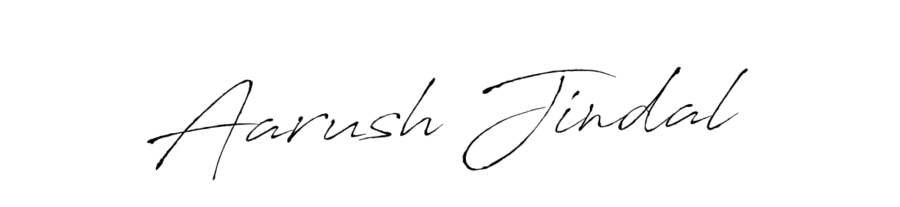 How to make Aarush Jindal name signature. Use Antro_Vectra style for creating short signs online. This is the latest handwritten sign. Aarush Jindal signature style 6 images and pictures png