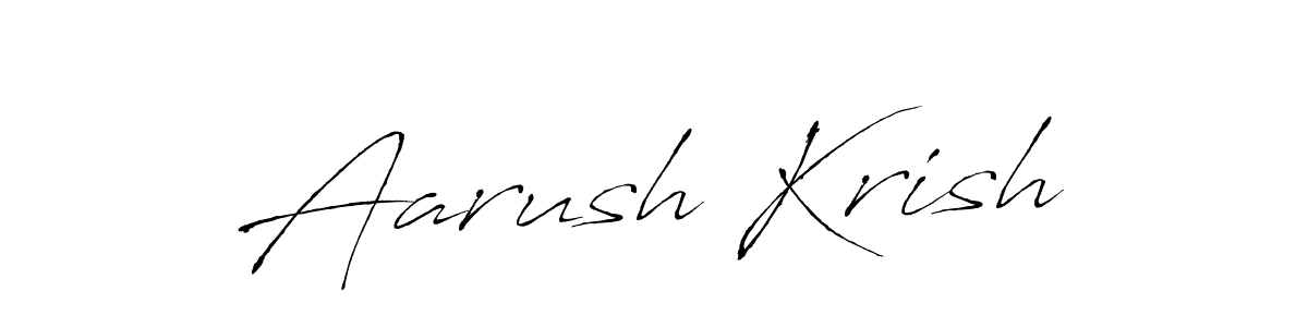 It looks lik you need a new signature style for name Aarush Krish. Design unique handwritten (Antro_Vectra) signature with our free signature maker in just a few clicks. Aarush Krish signature style 6 images and pictures png