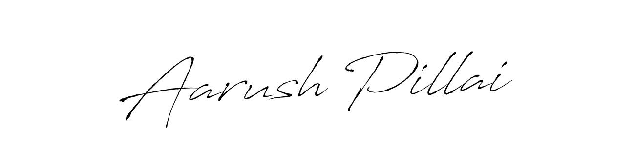 if you are searching for the best signature style for your name Aarush Pillai. so please give up your signature search. here we have designed multiple signature styles  using Antro_Vectra. Aarush Pillai signature style 6 images and pictures png