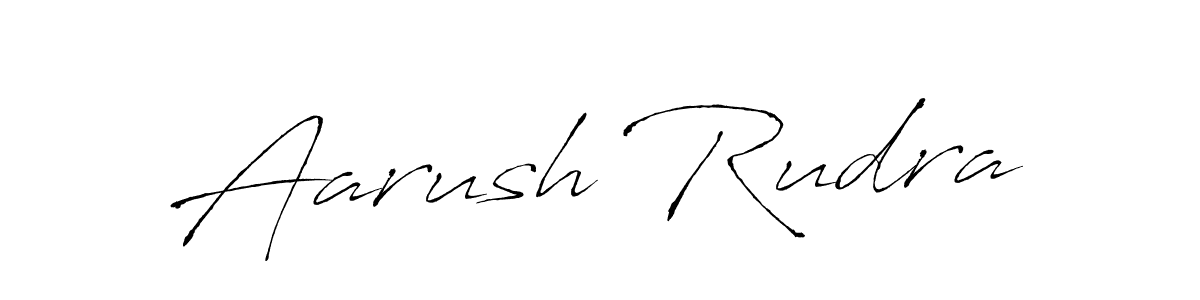 Design your own signature with our free online signature maker. With this signature software, you can create a handwritten (Antro_Vectra) signature for name Aarush Rudra. Aarush Rudra signature style 6 images and pictures png