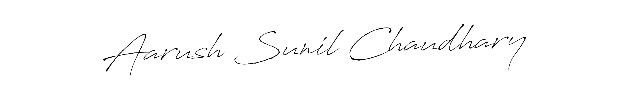 This is the best signature style for the Aarush Sunil Chaudhary name. Also you like these signature font (Antro_Vectra). Mix name signature. Aarush Sunil Chaudhary signature style 6 images and pictures png