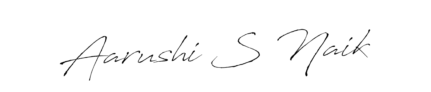 It looks lik you need a new signature style for name Aarushi S Naik. Design unique handwritten (Antro_Vectra) signature with our free signature maker in just a few clicks. Aarushi S Naik signature style 6 images and pictures png