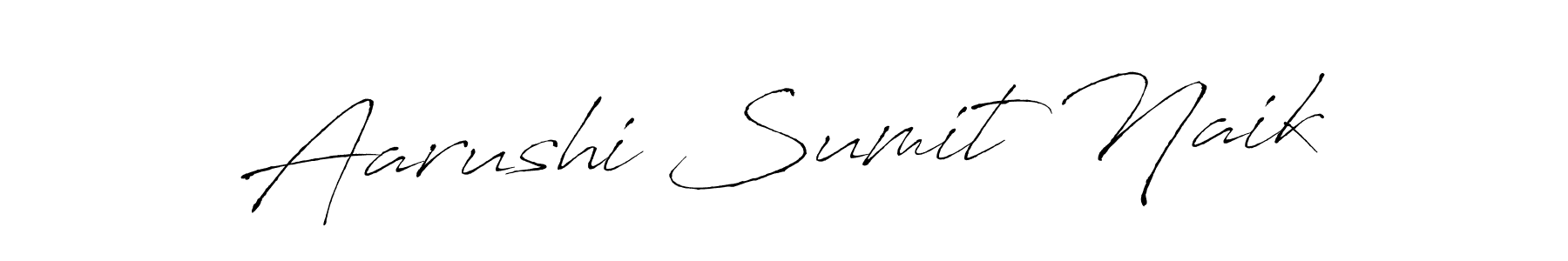 Also we have Aarushi Sumit Naik name is the best signature style. Create professional handwritten signature collection using Antro_Vectra autograph style. Aarushi Sumit Naik signature style 6 images and pictures png
