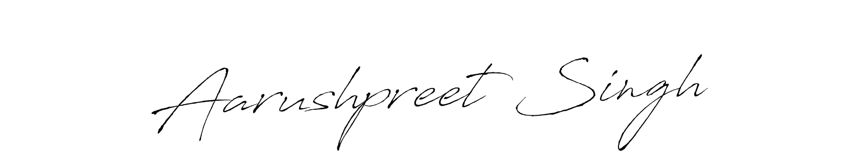 How to make Aarushpreet Singh signature? Antro_Vectra is a professional autograph style. Create handwritten signature for Aarushpreet Singh name. Aarushpreet Singh signature style 6 images and pictures png