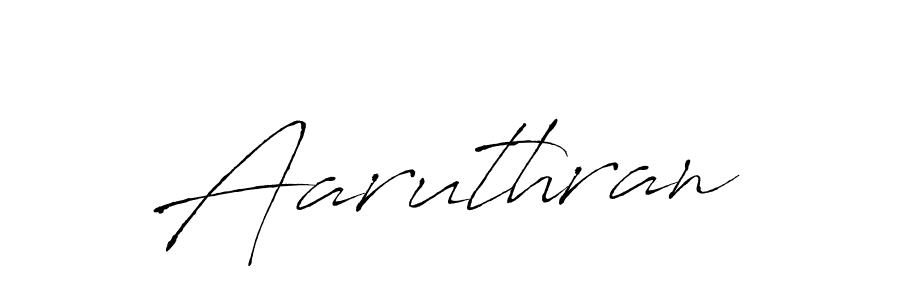 How to make Aaruthran signature? Antro_Vectra is a professional autograph style. Create handwritten signature for Aaruthran name. Aaruthran signature style 6 images and pictures png