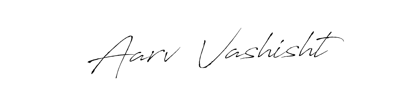 Create a beautiful signature design for name Aarv  Vashisht. With this signature (Antro_Vectra) fonts, you can make a handwritten signature for free. Aarv  Vashisht signature style 6 images and pictures png