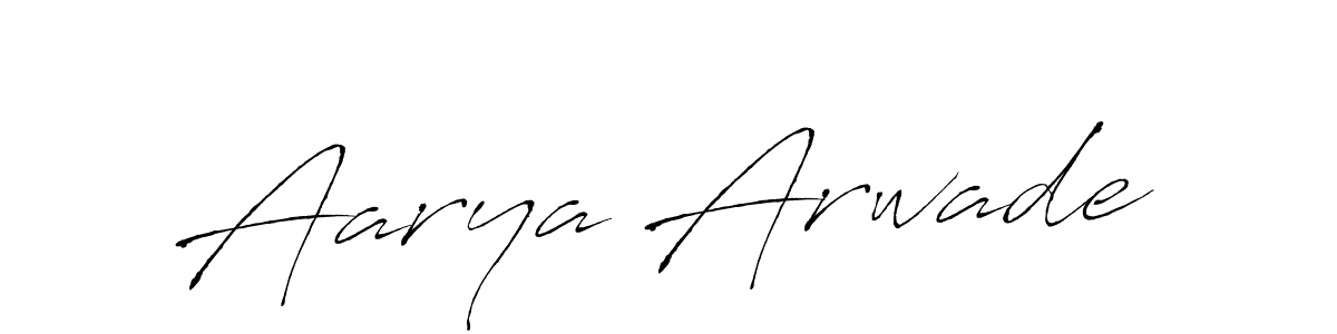 Create a beautiful signature design for name Aarya Arwade. With this signature (Antro_Vectra) fonts, you can make a handwritten signature for free. Aarya Arwade signature style 6 images and pictures png