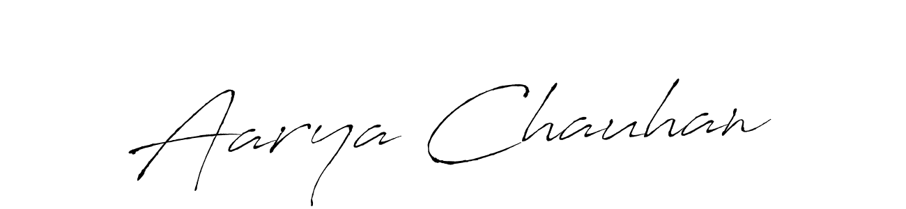 Create a beautiful signature design for name Aarya Chauhan. With this signature (Antro_Vectra) fonts, you can make a handwritten signature for free. Aarya Chauhan signature style 6 images and pictures png
