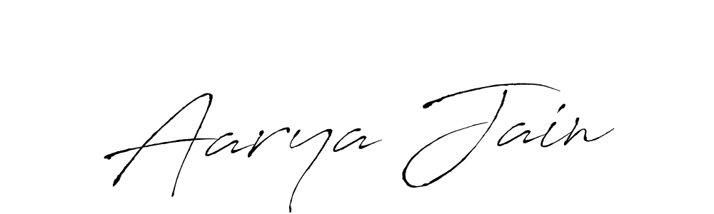 Use a signature maker to create a handwritten signature online. With this signature software, you can design (Antro_Vectra) your own signature for name Aarya Jain. Aarya Jain signature style 6 images and pictures png