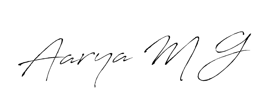Best and Professional Signature Style for Aarya M G. Antro_Vectra Best Signature Style Collection. Aarya M G signature style 6 images and pictures png