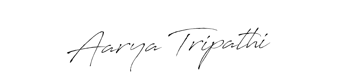 Aarya Tripathi stylish signature style. Best Handwritten Sign (Antro_Vectra) for my name. Handwritten Signature Collection Ideas for my name Aarya Tripathi. Aarya Tripathi signature style 6 images and pictures png