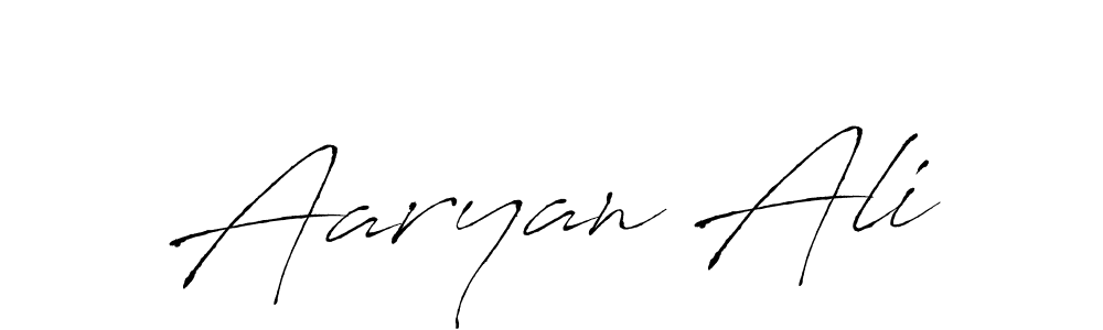Aaryan Ali stylish signature style. Best Handwritten Sign (Antro_Vectra) for my name. Handwritten Signature Collection Ideas for my name Aaryan Ali. Aaryan Ali signature style 6 images and pictures png