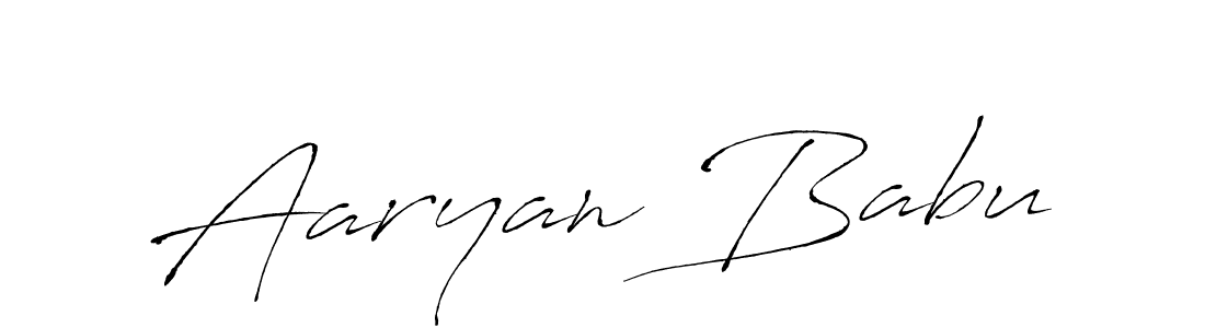Design your own signature with our free online signature maker. With this signature software, you can create a handwritten (Antro_Vectra) signature for name Aaryan Babu. Aaryan Babu signature style 6 images and pictures png