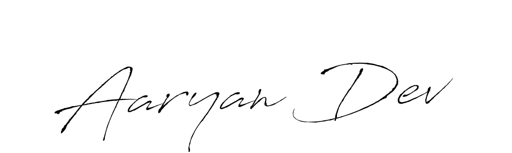 Aaryan Dev stylish signature style. Best Handwritten Sign (Antro_Vectra) for my name. Handwritten Signature Collection Ideas for my name Aaryan Dev. Aaryan Dev signature style 6 images and pictures png