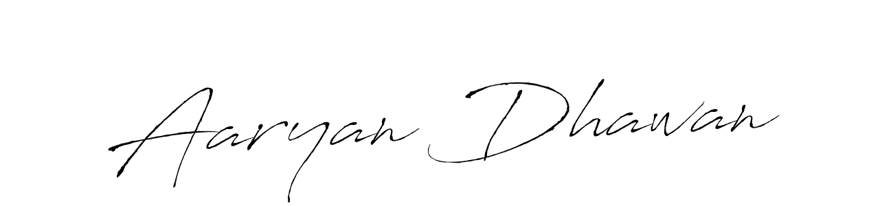 Make a beautiful signature design for name Aaryan Dhawan. With this signature (Antro_Vectra) style, you can create a handwritten signature for free. Aaryan Dhawan signature style 6 images and pictures png