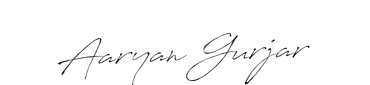 Create a beautiful signature design for name Aaryan Gurjar. With this signature (Antro_Vectra) fonts, you can make a handwritten signature for free. Aaryan Gurjar signature style 6 images and pictures png