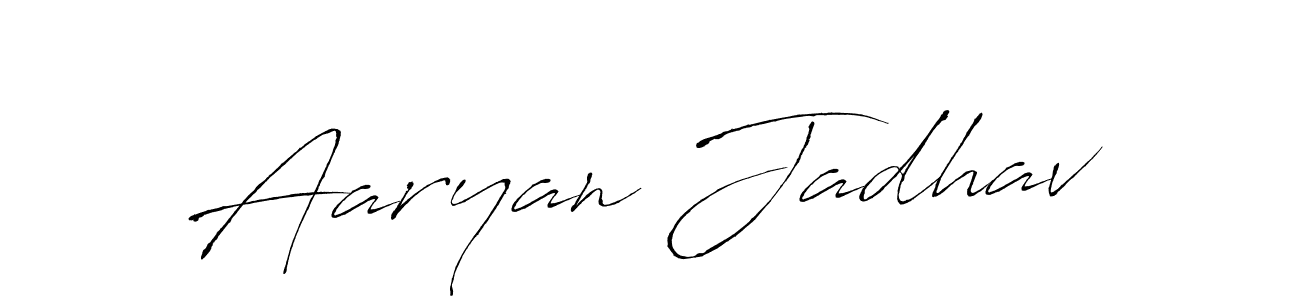 Design your own signature with our free online signature maker. With this signature software, you can create a handwritten (Antro_Vectra) signature for name Aaryan Jadhav. Aaryan Jadhav signature style 6 images and pictures png