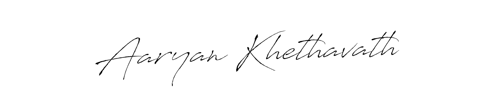 Aaryan Khethavath stylish signature style. Best Handwritten Sign (Antro_Vectra) for my name. Handwritten Signature Collection Ideas for my name Aaryan Khethavath. Aaryan Khethavath signature style 6 images and pictures png