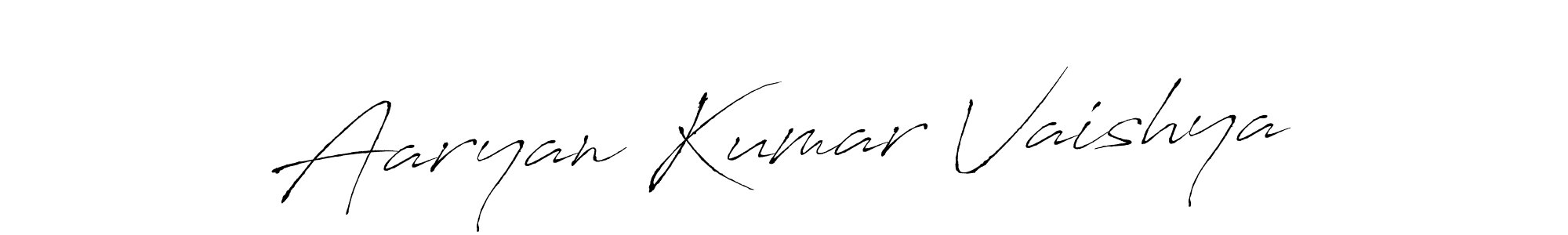 Antro_Vectra is a professional signature style that is perfect for those who want to add a touch of class to their signature. It is also a great choice for those who want to make their signature more unique. Get Aaryan Kumar Vaishya name to fancy signature for free. Aaryan Kumar Vaishya signature style 6 images and pictures png