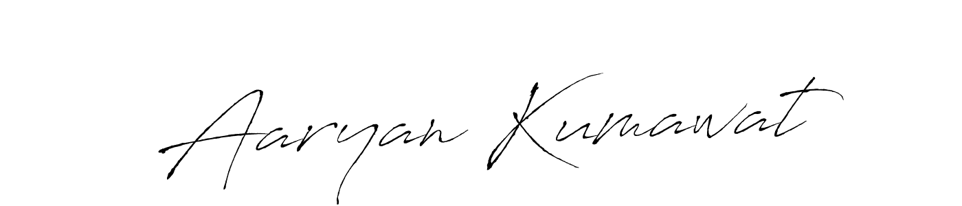Make a beautiful signature design for name Aaryan Kumawat. With this signature (Antro_Vectra) style, you can create a handwritten signature for free. Aaryan Kumawat signature style 6 images and pictures png
