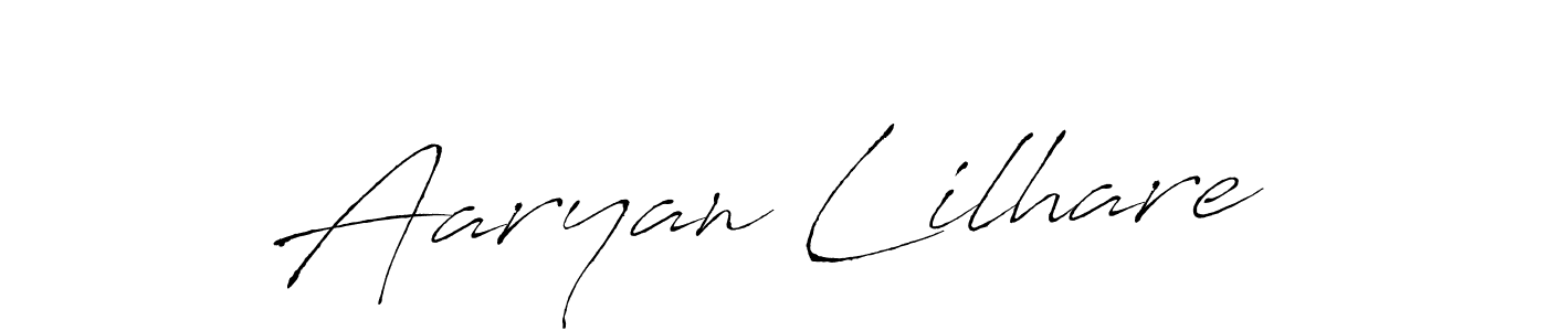 Antro_Vectra is a professional signature style that is perfect for those who want to add a touch of class to their signature. It is also a great choice for those who want to make their signature more unique. Get Aaryan Lilhare name to fancy signature for free. Aaryan Lilhare signature style 6 images and pictures png