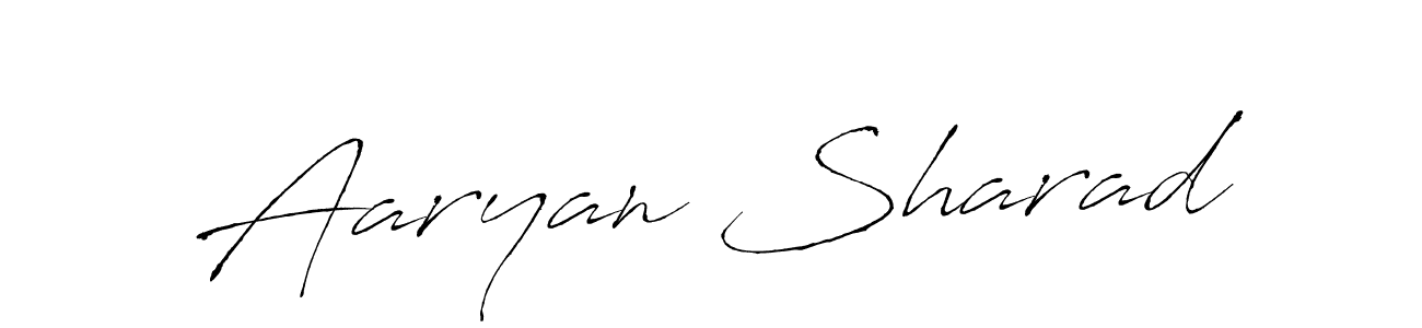 Make a beautiful signature design for name Aaryan Sharad. With this signature (Antro_Vectra) style, you can create a handwritten signature for free. Aaryan Sharad signature style 6 images and pictures png
