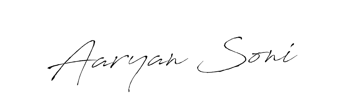 Aaryan Soni stylish signature style. Best Handwritten Sign (Antro_Vectra) for my name. Handwritten Signature Collection Ideas for my name Aaryan Soni. Aaryan Soni signature style 6 images and pictures png