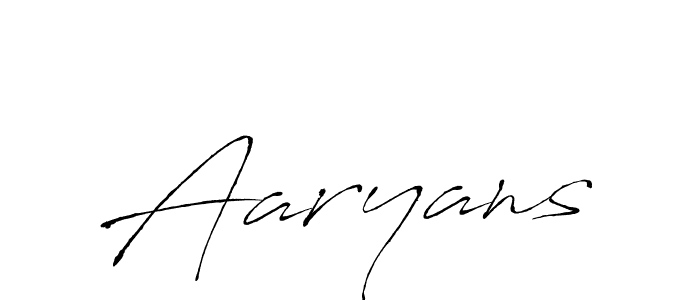 Make a beautiful signature design for name Aaryans. With this signature (Antro_Vectra) style, you can create a handwritten signature for free. Aaryans signature style 6 images and pictures png