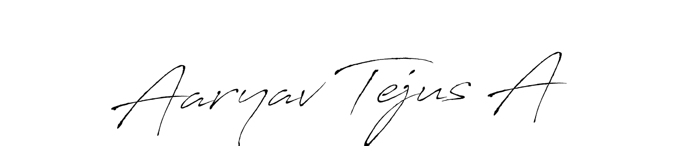 You should practise on your own different ways (Antro_Vectra) to write your name (Aaryav Tejus A) in signature. don't let someone else do it for you. Aaryav Tejus A signature style 6 images and pictures png