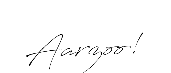 Create a beautiful signature design for name Aarzoo!. With this signature (Antro_Vectra) fonts, you can make a handwritten signature for free. Aarzoo! signature style 6 images and pictures png
